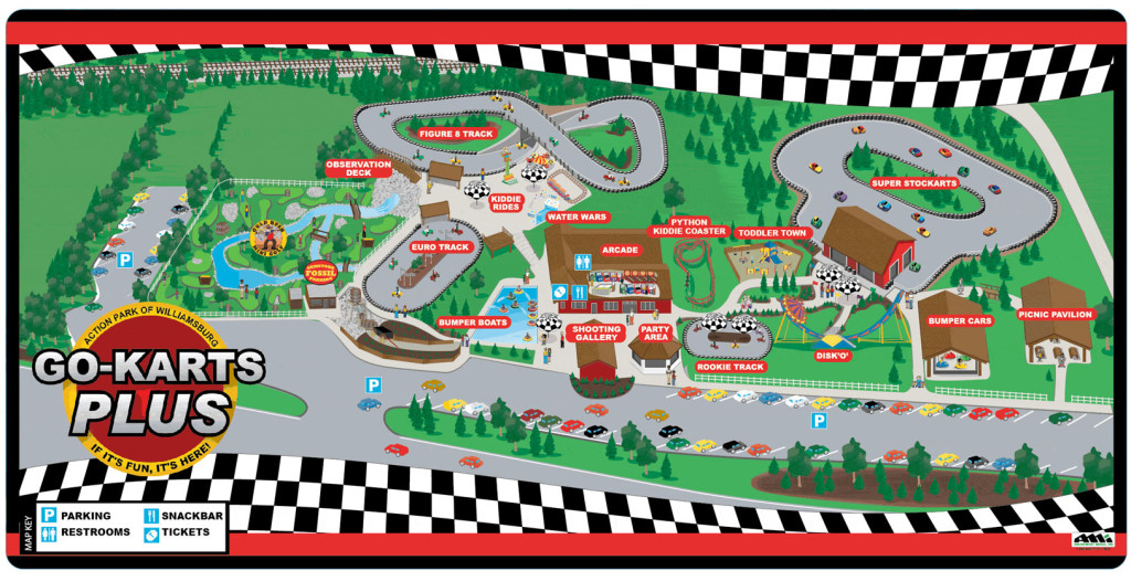 Park Map GoKarts Plus Williamsburg Birthdays & Family Fun